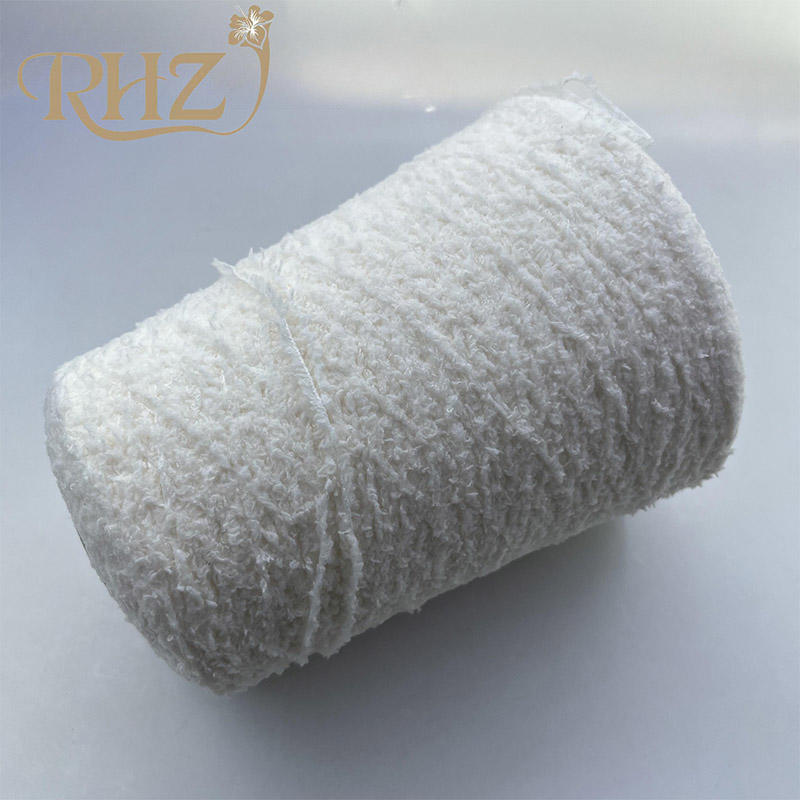 What are the care instructions for projects made with hairy knitting yarn?